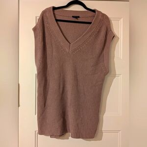 Oversized sweater vest